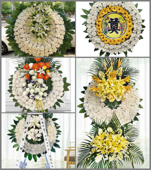 山东潍坊安丘市金冢子镇团埠村花圈速递